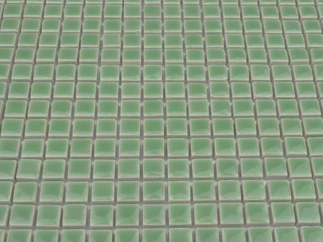 Glazed Ceramic Mosaic Tiles.10 x 10mm Tiles. 81 Tile Sheet Ceramic Glazed. Light Dublin