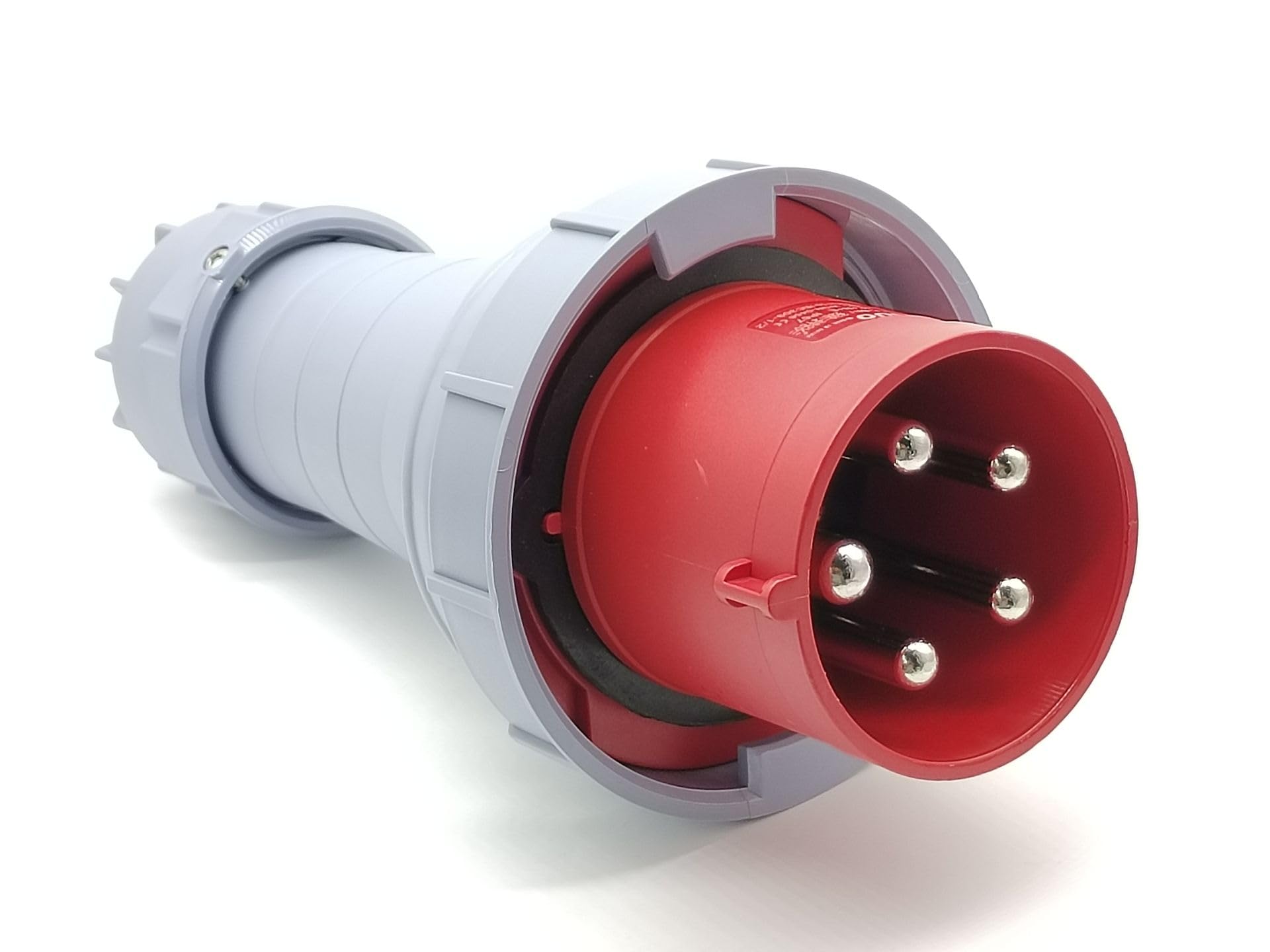 Connecteur industriel 125A 5 broches IP67 triphasé 400V prise mâle de chantier