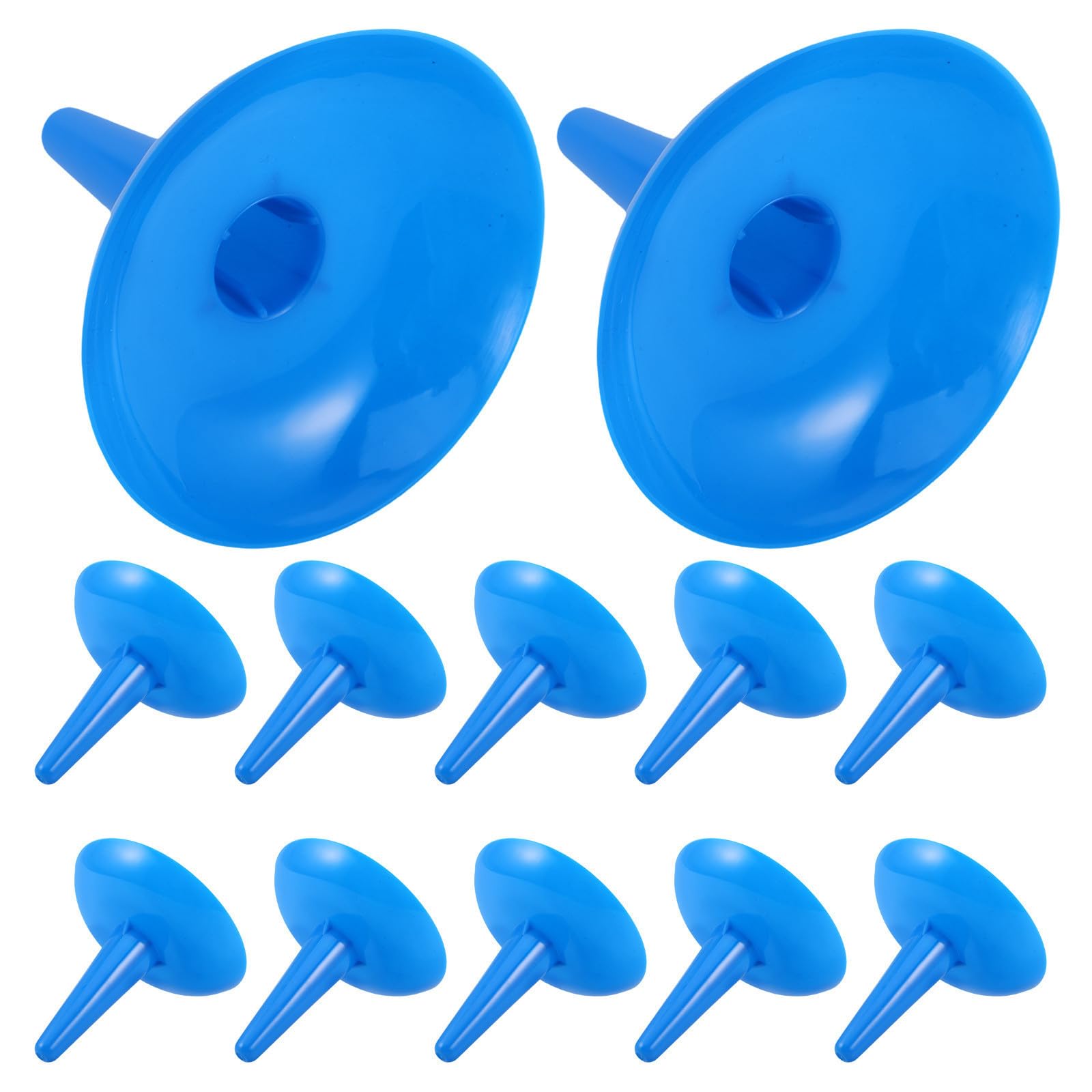 Amosfun 50 Piezas Protector de Goteo para Candelabro de Plástico Azul, Reutilizable y Fácil de Instalar, Adecuado para Vigilias, Bodas y Celebraciones Navideñas
