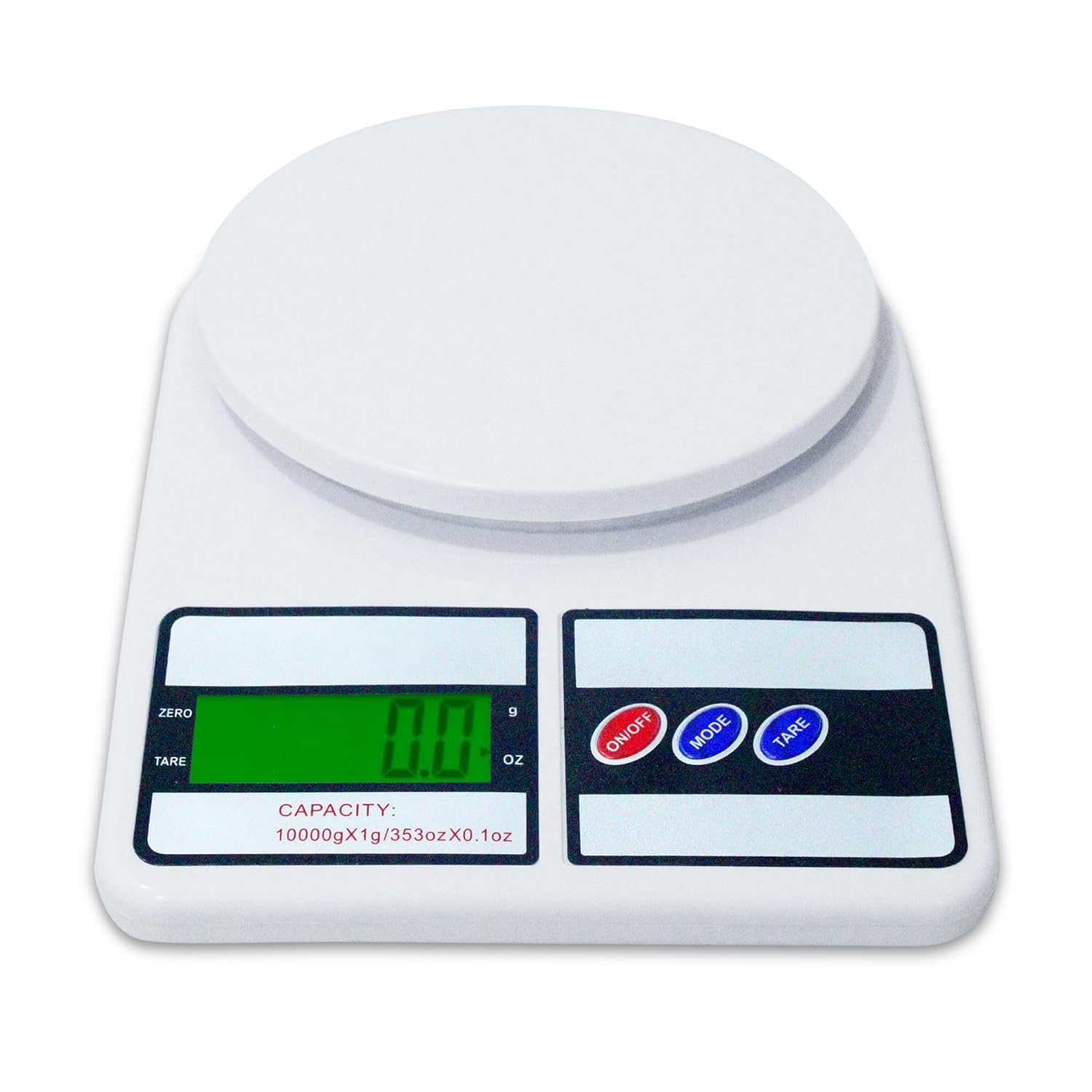 THE RADHA MADHAV 400A Electronic Digital Kitchen Scale, 10000 g /10 kg Accurate g and Slim Design (Batteries Included) White-image-42