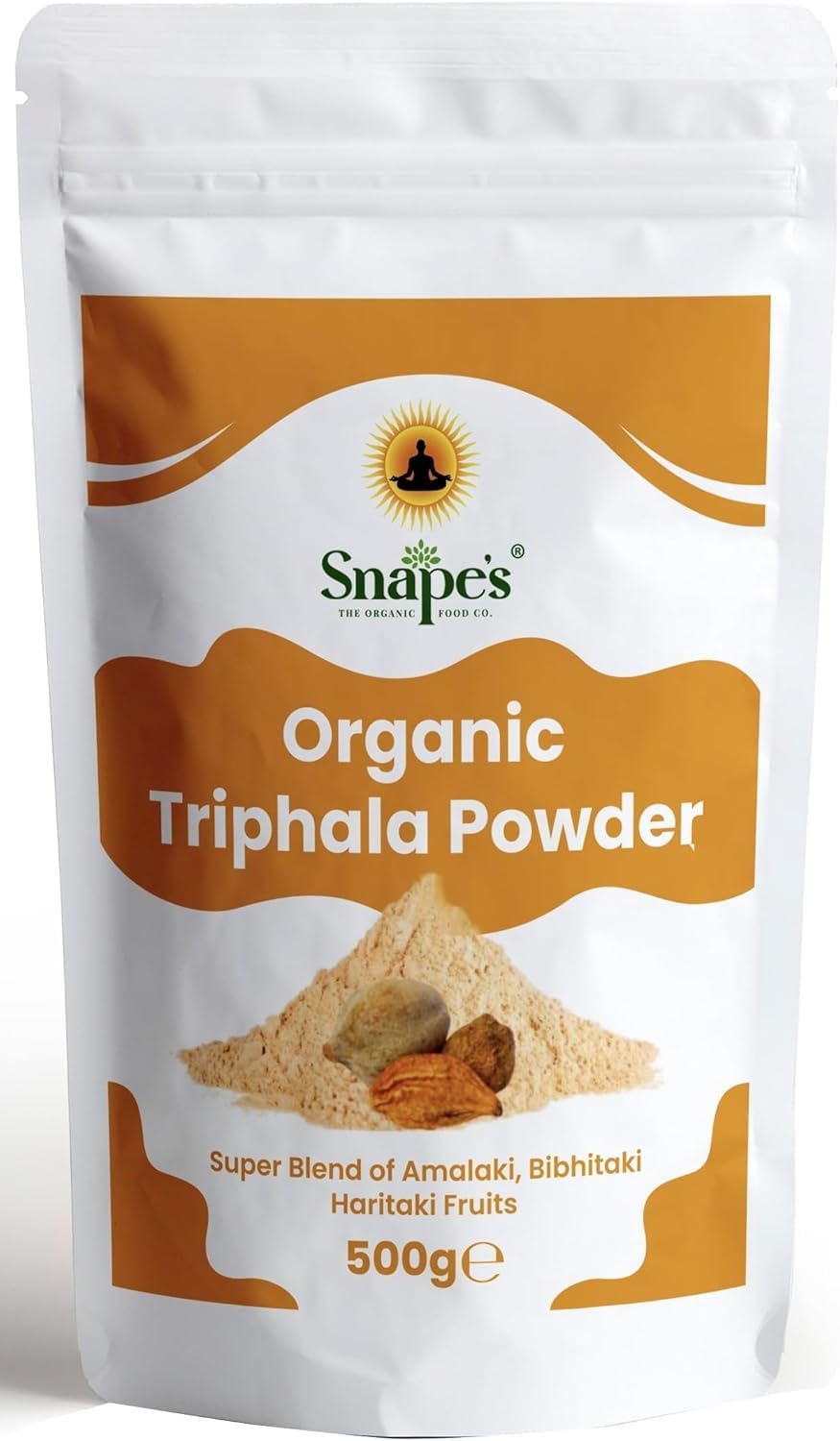 Organic Triphala Powder - 500 Grams - Gut Health, Digestion, Constipation Relief, Cleanse, Certified Organic