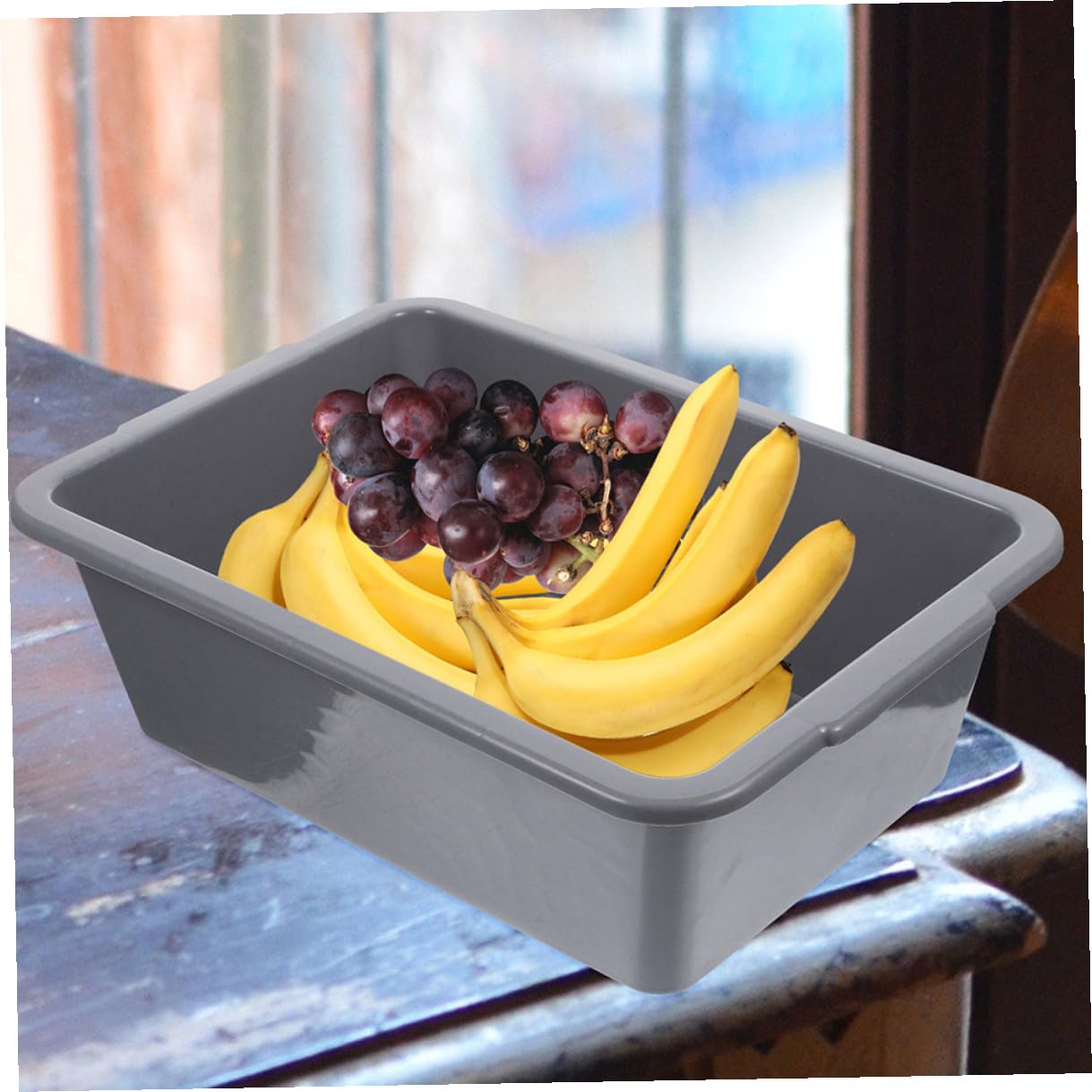 Geschirrkorb aus verdicktem Kunststoff, 40 x 28 x 13 cm, vielseitiger Küchen-Organizer zum Waschen, Trocknen und Einfrieren, ideal für Restaurants und Cafés, langlebige und platzsparende Lösung