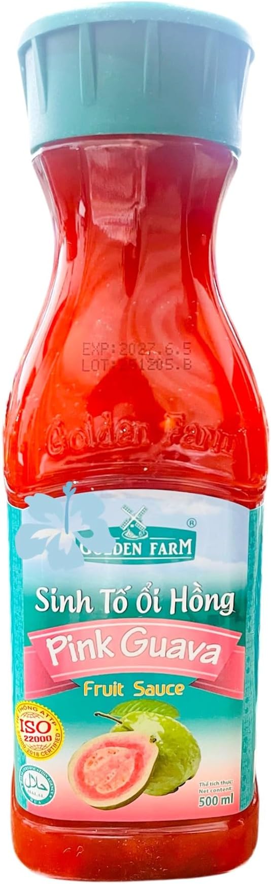 ピンクグアバソース 【 500ml 】 トロピカル 濃厚 デザート用 トッピング カクテル タネ入り