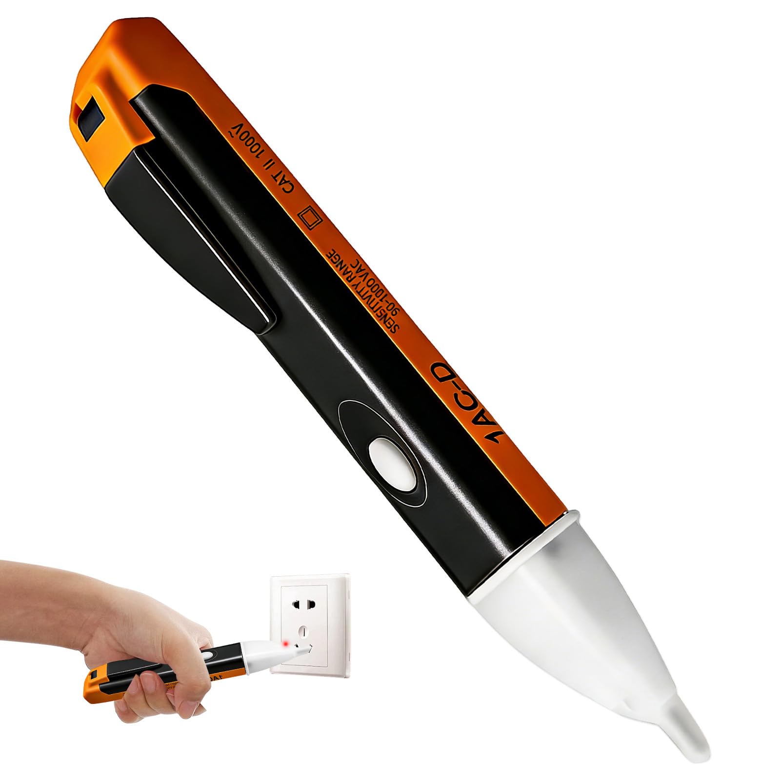 Non-contact Voltage Tester Pen 90v-1000v Ac, Electrical Tester with LED Flashlight and Audible Alarm, Dual Sensitivity for Home and Industrial Use, Compact Design for Electricians and DIY Safety