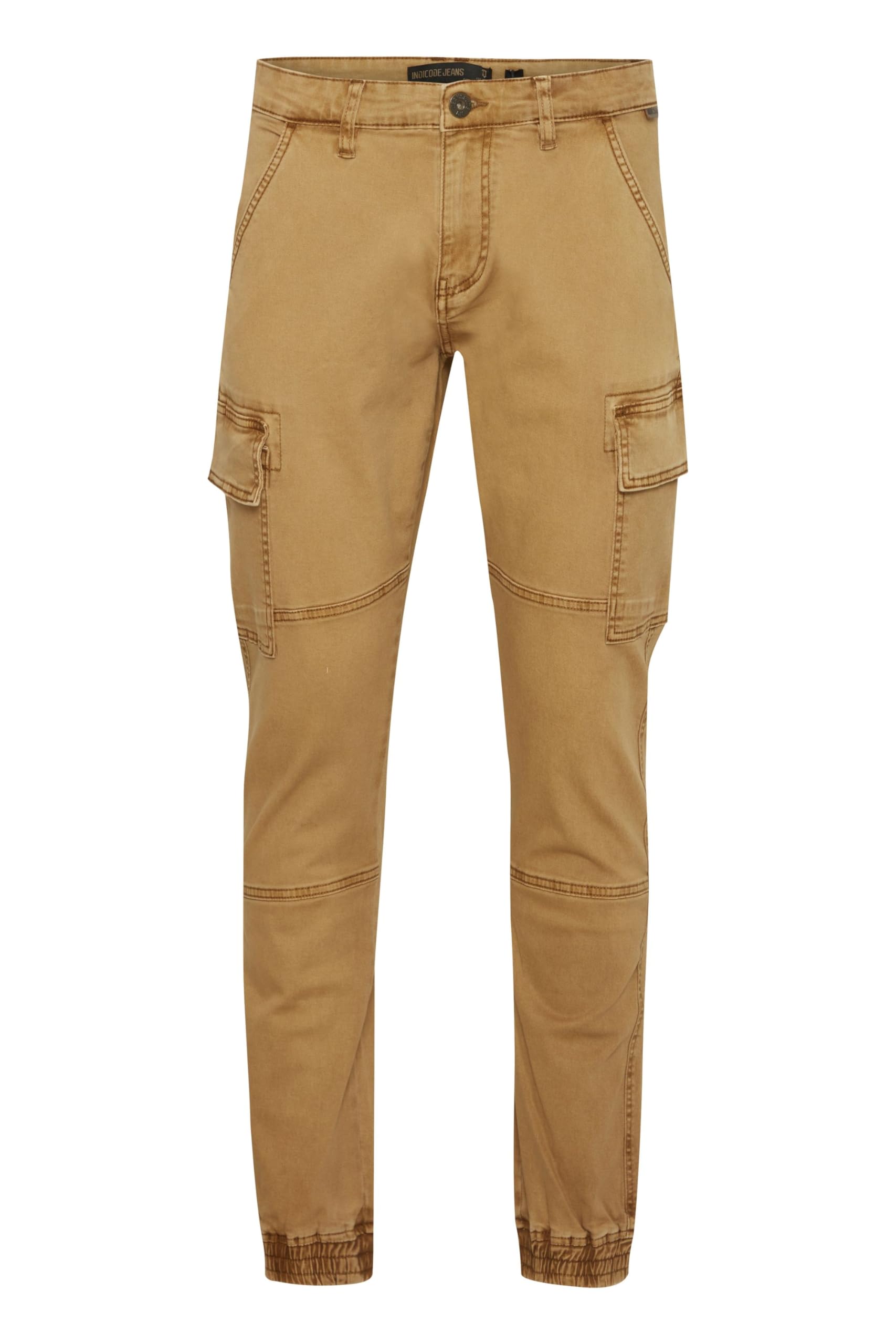 Indicode IDBromfield Herren Cargohose Lange Hose mit Cargotaschen Gesäßtaschen Baumwollmischung Regular fit
