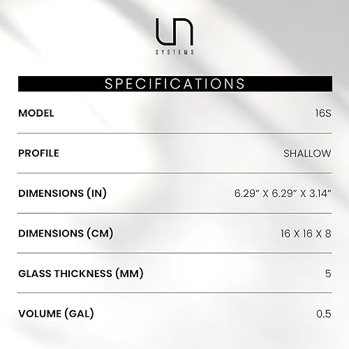 Miniatura 17 de Ultum Nature Systems - Acuario sin marcos ultratransparente, cristal con poco hierro, bordes con corte a inglete a 45º, grosor de 13/64 a 15/32