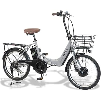 PELTECH  Aluminum Folding Electric Assist Bicycle, 20-Inch, Shimano Exterior 6 Speeds, Japan Electric Motor, Folding Bicycle with Stand and Rear Carrier Included Simple Assembly Required TDN
