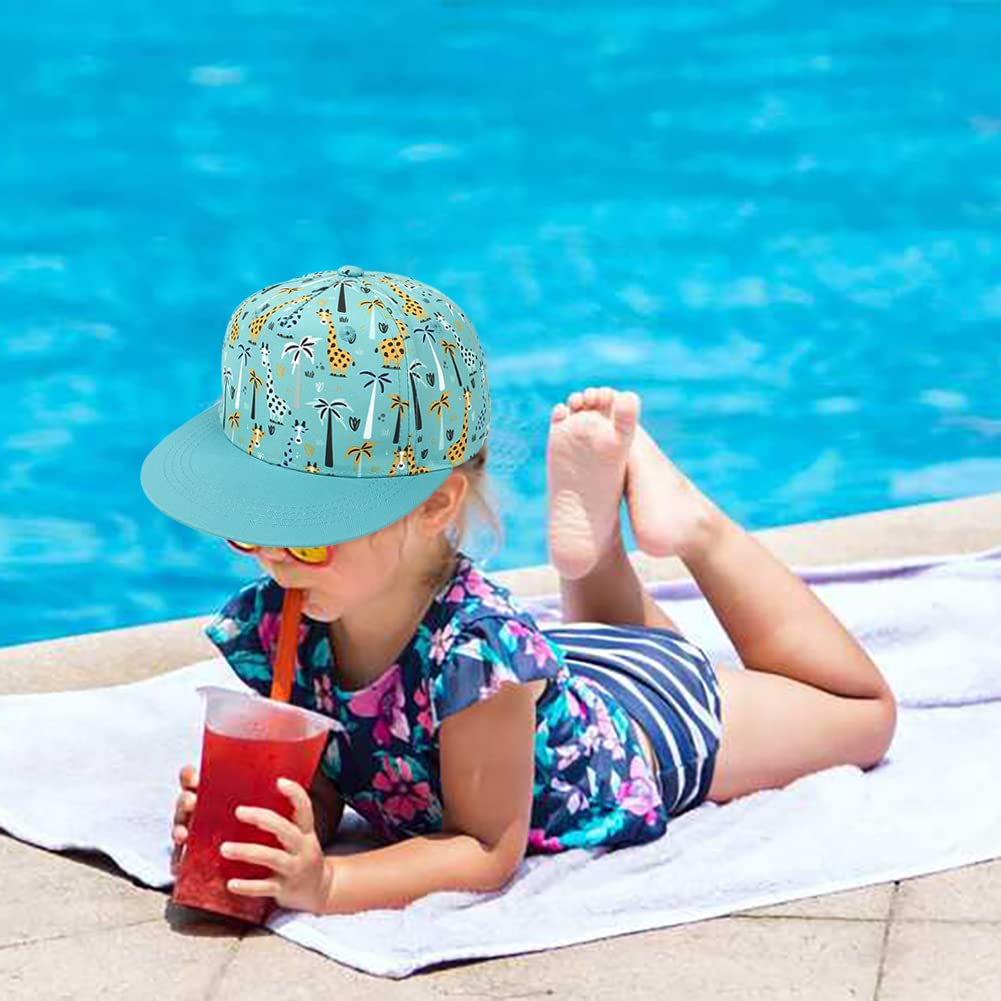 Baby Baseball Cap Kleinkinder Sonnenhut UV Schutz Sommerhut Verstellbar Kinder Snapback Cap Baseballkappe Schirmmütze für 6 Monate - 8 Jahren Mädchen Jungen