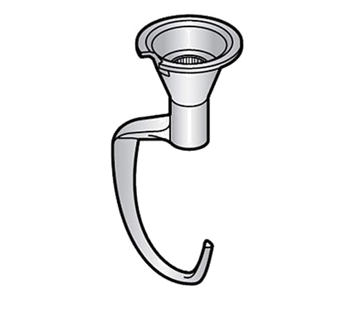 ALFA 40DA Gancho de masa adaptable de repuesto de 40 cuartos de galón para mezcladores comerciales | Sustituye el gancho de masa Hobart 00-295176