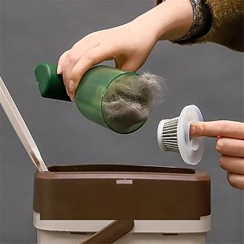 Car Vacuum Cleaner Handheld Mini Vacuum Portable Car Accessory Car Cleaning Kit, Car Vacuum Cleaner with Double Filtration System,Green