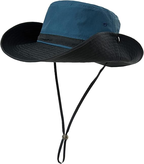 Chapeau De Soleil Homme Comhats - Protection UV 50+ - Pliable, Imperméable, Réglable (54-66 Cm) - Pour Pêche, Randonnée, Jardinage
