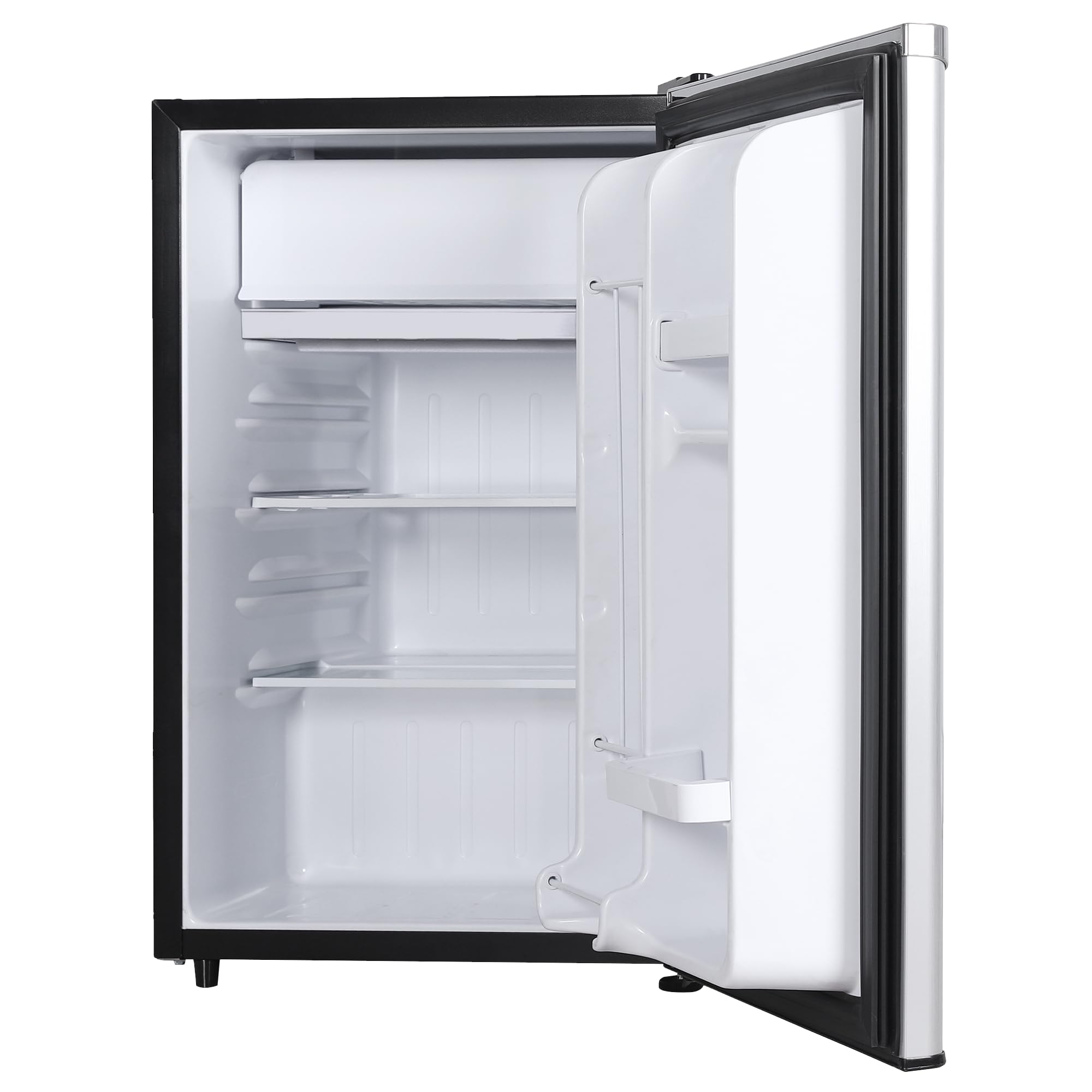 PremiumLevella PRF256400XS 2.5 cu ft Mini Fridge in Silver on Fridge.com
