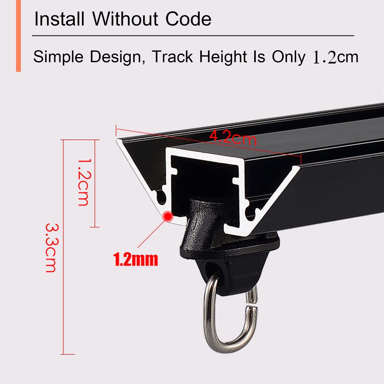 Illuminazione a binario a LED da 130 cm, montaggio a soffitto, in alluminio, regolabile, design moderno, ideale per casa, ufficio e Retais, efficienza energetica, facile da installare