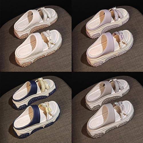 Mules été fée strass gris pour marcher confortablement