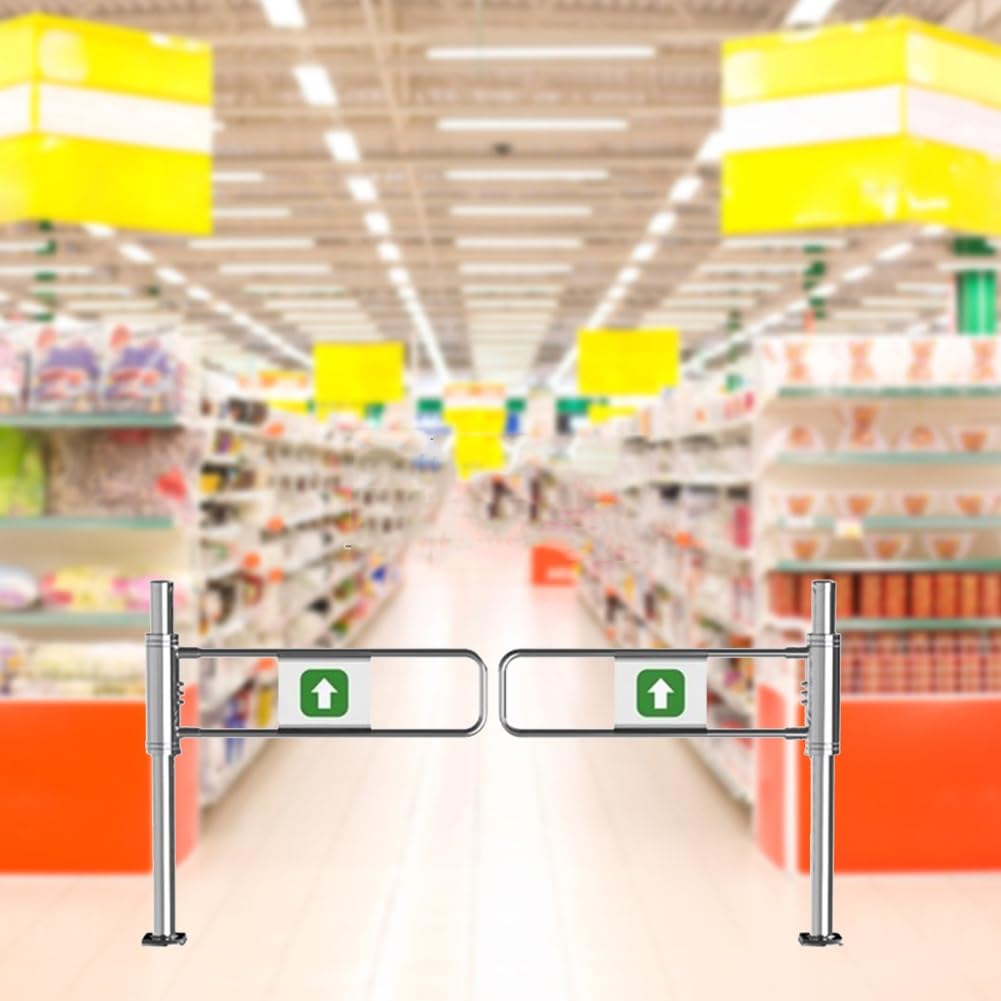 Generisch Doppeltwirkende Sicherheits-Schwingtür 140 x 100 cm – Automatischer Schließmechanismus, robuster Türstopper für Supermärkte, Lagerhallen, Bars, Geschäfte und Gewerbebetriebe