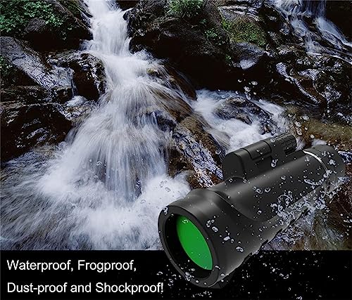 Telescópio monocular 16 x 52 telescópio monocular de alta potência com tripé para smartphone, bolsa