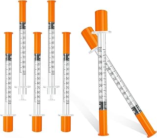 1ml/cc 31G 1/4 Inch (6mm) Syringe, Individually Wrapped, Pack of 100