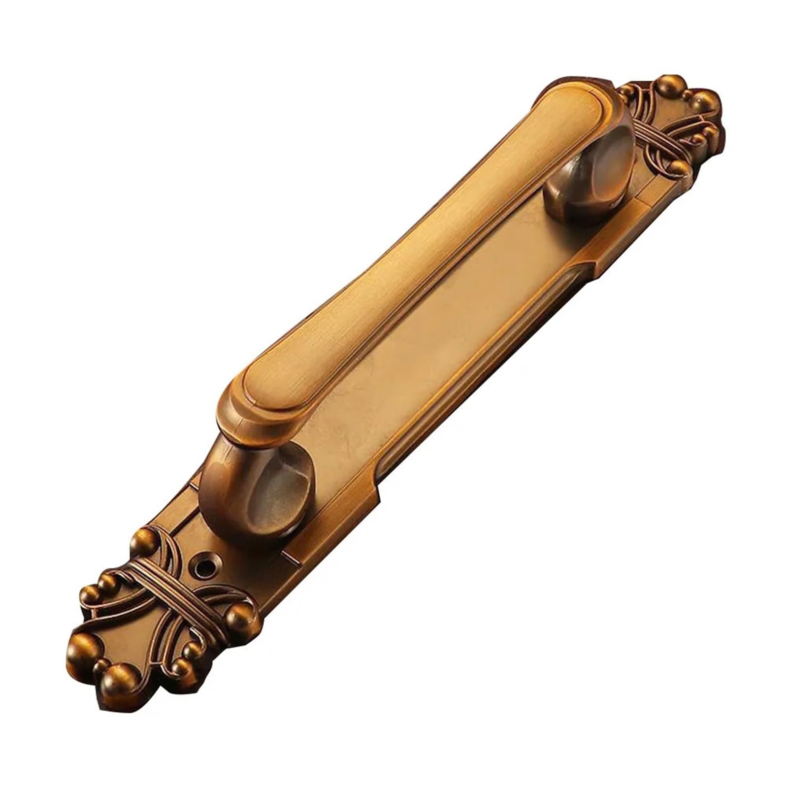 Snguoq Coffee 282Mm Antique Exposed Aluminum Alloy Door Handle Push-Pull For Cabinet Doors Balcony Casement Home For Living Room Door Handles(Coffee 282Mm)
