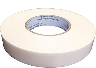 Signworld Heavy Duty Banner Double Sided Hem Tape (1 INCH x 164 FT)