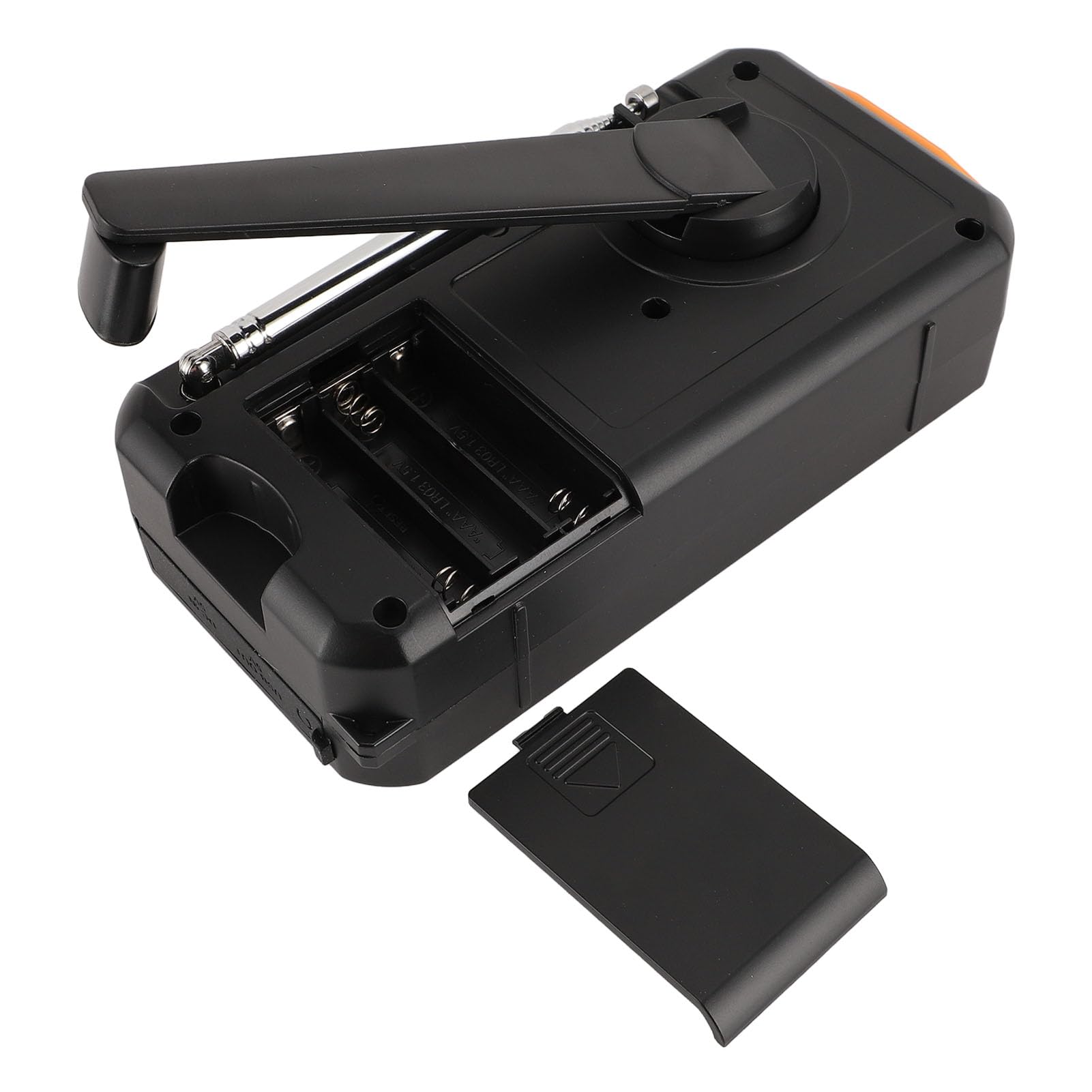 Radio d'urgence à Manivelle Solaire-AM/FM/SW, Alarme SOS, Chargement USB, Haute sensibilité, Lampe de Poche LED pour Camping en Plein Air