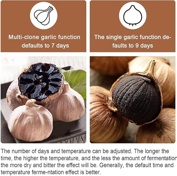 Black Garlic Fermenter Machine,Full Automatic Intelligent Electric Garlic Machine with 3-Layer Stainless Steel Shelf,Yogurt Maker Natto Maker,for Yogurt, Natto, Fruit Vinegar(5L)