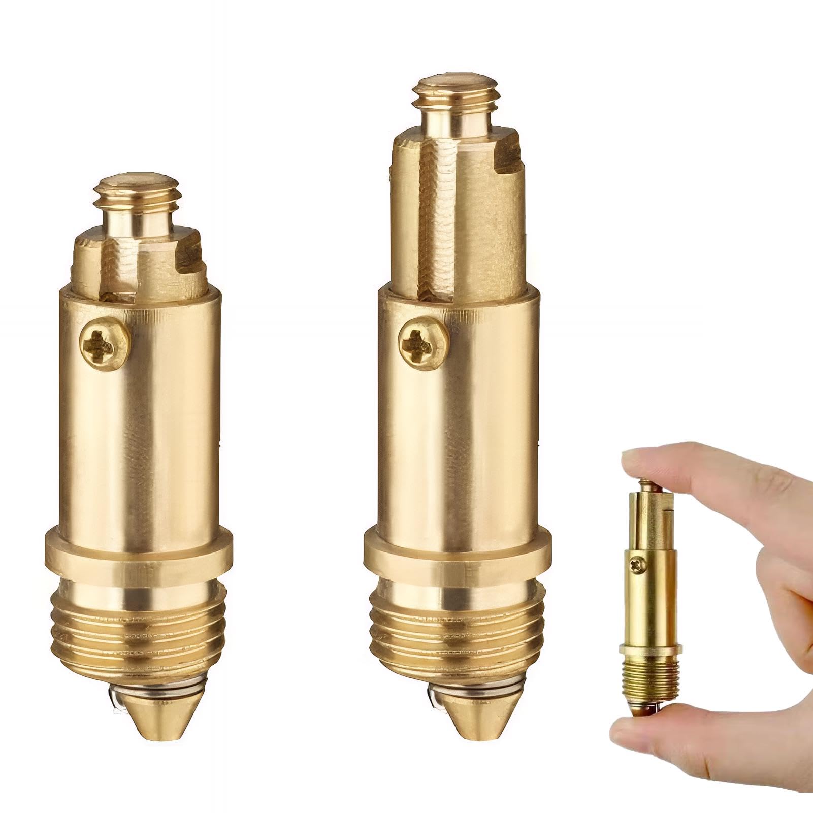 2 Pcs Basin Pop Up Click Clack Slotted Plug Bolt Assembly Basin Pop Up Sink Plug Replacement Click Clack Waste for Most Bathroom Bathtub Sink Drain Stopper