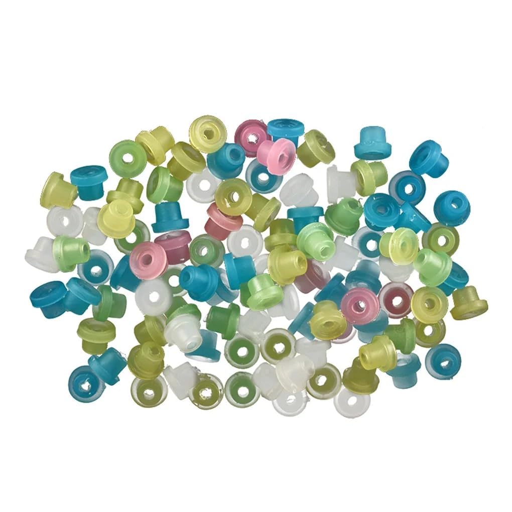 100 Pcs Tattoo Machine Needle Grommet, Soft Tattoo Rubber Nipple Tattoo Supplies Tattoo Machine Parts Piercing and Supplies