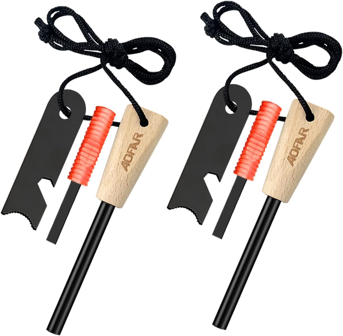 AOFAR Fire Starter, AF382 Ferrocerium (Ferro) Rods, Fire