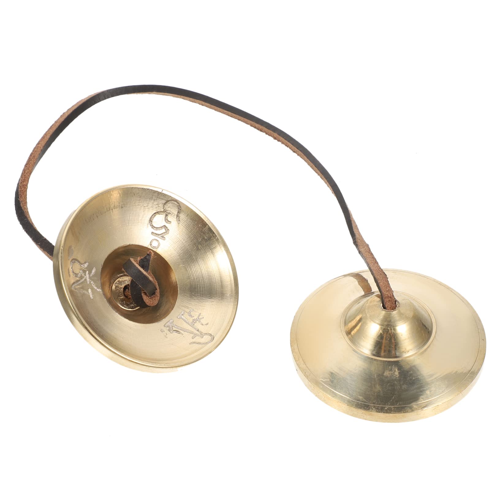 Touch Bell Percussion Instrument Ceremony Cymbals Bell Buddhist Sound Bell Religious Percussion Instrument Pray Bell Meditation Hand Bell Cymbals Bell Chime Tibet Copper Manual