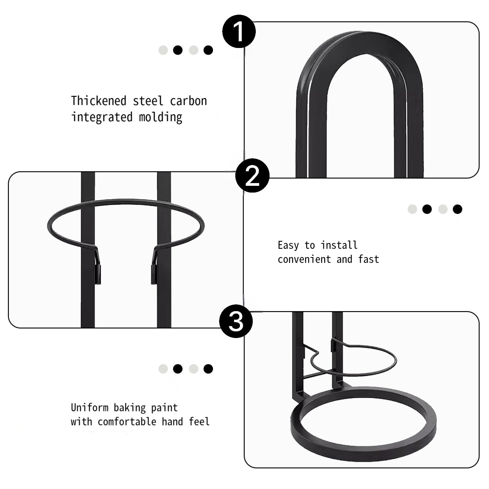 Estante para Balones de Futbol, Soporte 3 Niveles Almacenamiento Vertical para Fútbol Baloncesto Balonmano Voleibol