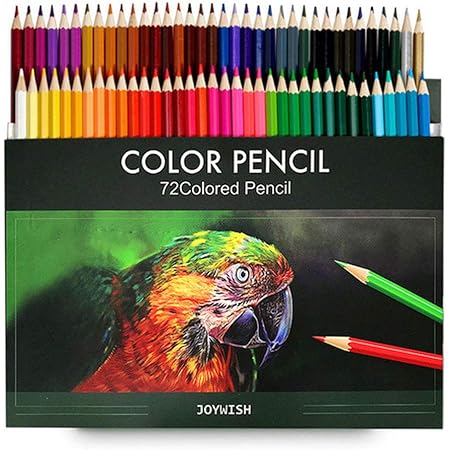 Amazon Co Jp 36 48 72色木製色鉛筆ラピスデコルアーティスト絵画油絵鉛筆学校スケッチスケッチ画材 イラスト 落書き マンガ 美術 描き用 子供用 72pcs 文房具 オフィス用品