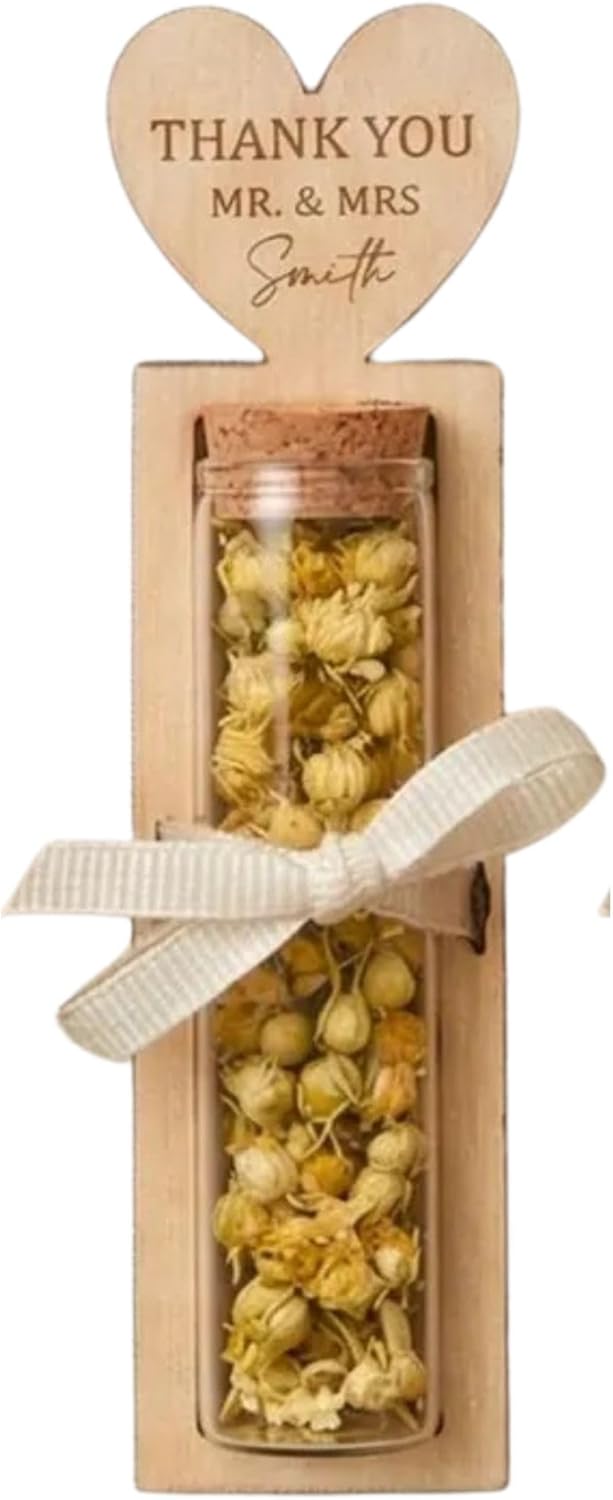 Personalized Wedding Tea Favors for Guests | Herbal Loose Leaf Tea Jars | Rustic Bulk Wedding Gifts | Unique Thank You Favors