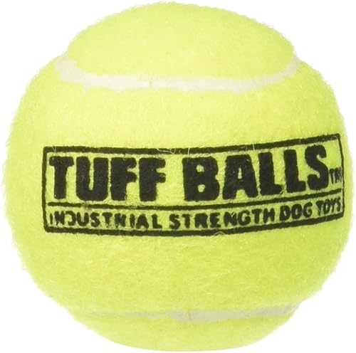 PetSport Pelotas de tenis JR Tuff de 1.8 pulgadas para perros pequeños Pelotas de tenis de fuerza industrial no tóxicas para ejercicio, tiempo de