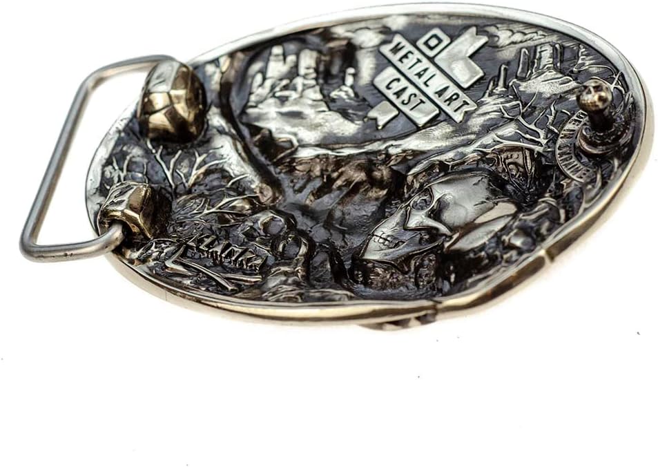 Scorpion Belt Buckle – Solid German Silver Pandinus Symbol Design Statement Western Cowboy Belt Accessory