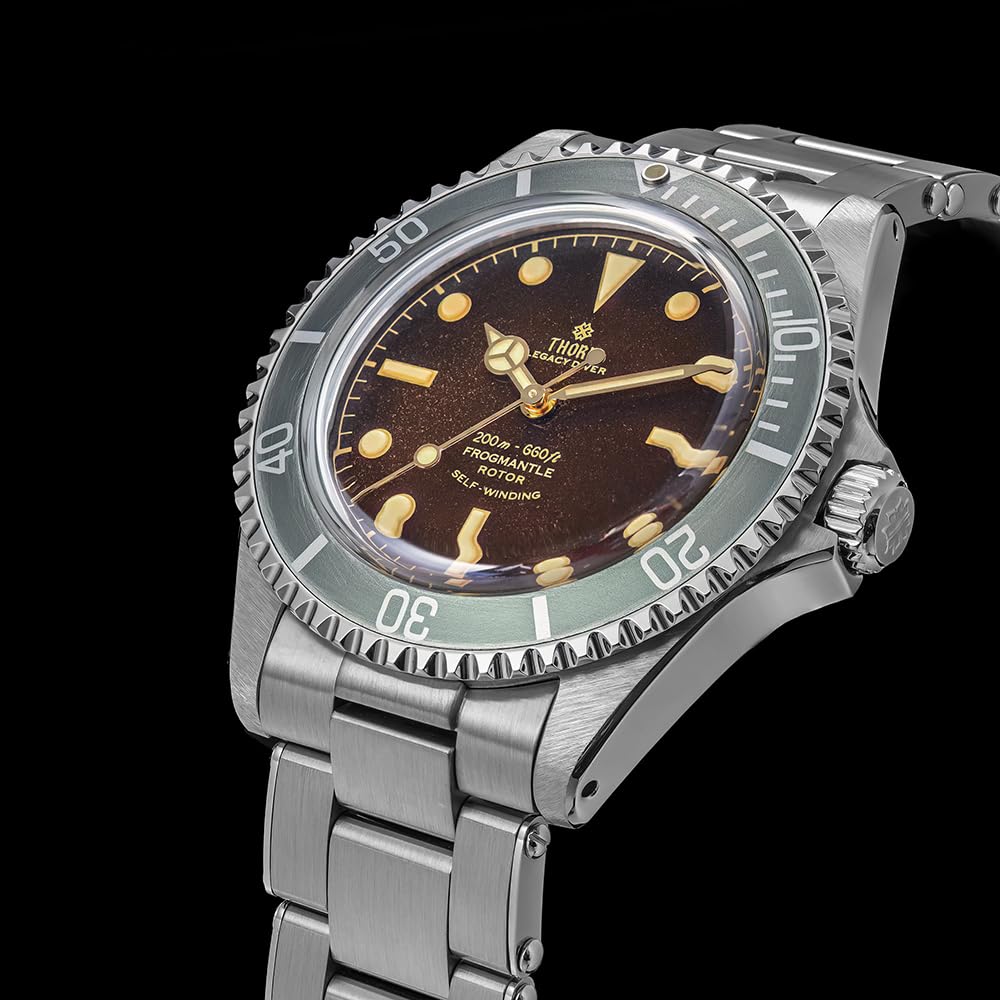 Thorn T023 V2 Diver męski zegarek PT5000 automatyczny mechaniczny zegarek na rękę szafirowy wodoodporny vintage luksusowe zegarki