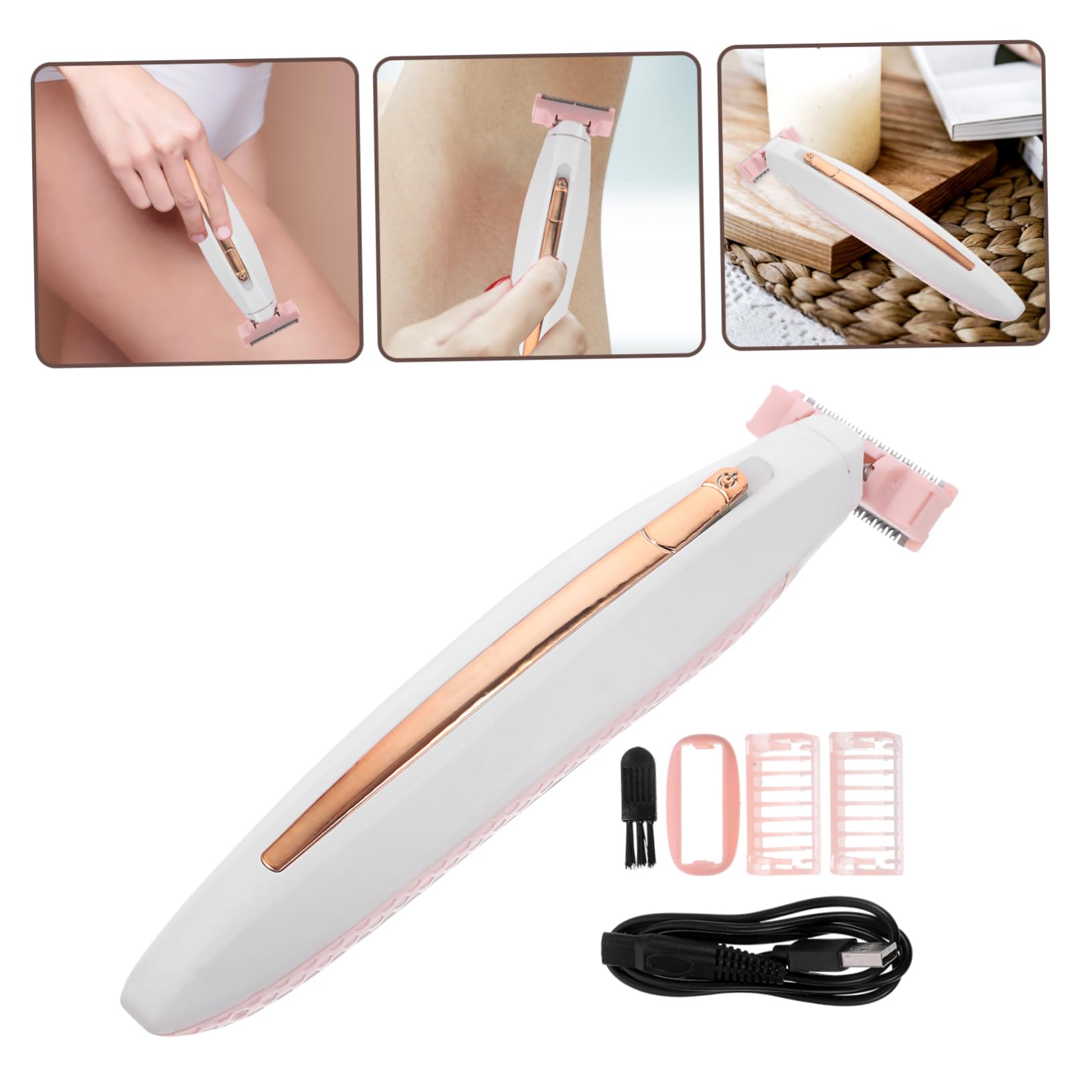 Mikinona 3 Set Epilatore Retine Per Leopardate Rasuratori Elettrici Per Gli Uomini Rimozione Rasoio Elettrico Per Le Gambe Rifinitore Per Il Viso Da Uomo Peluria Abs Bianca