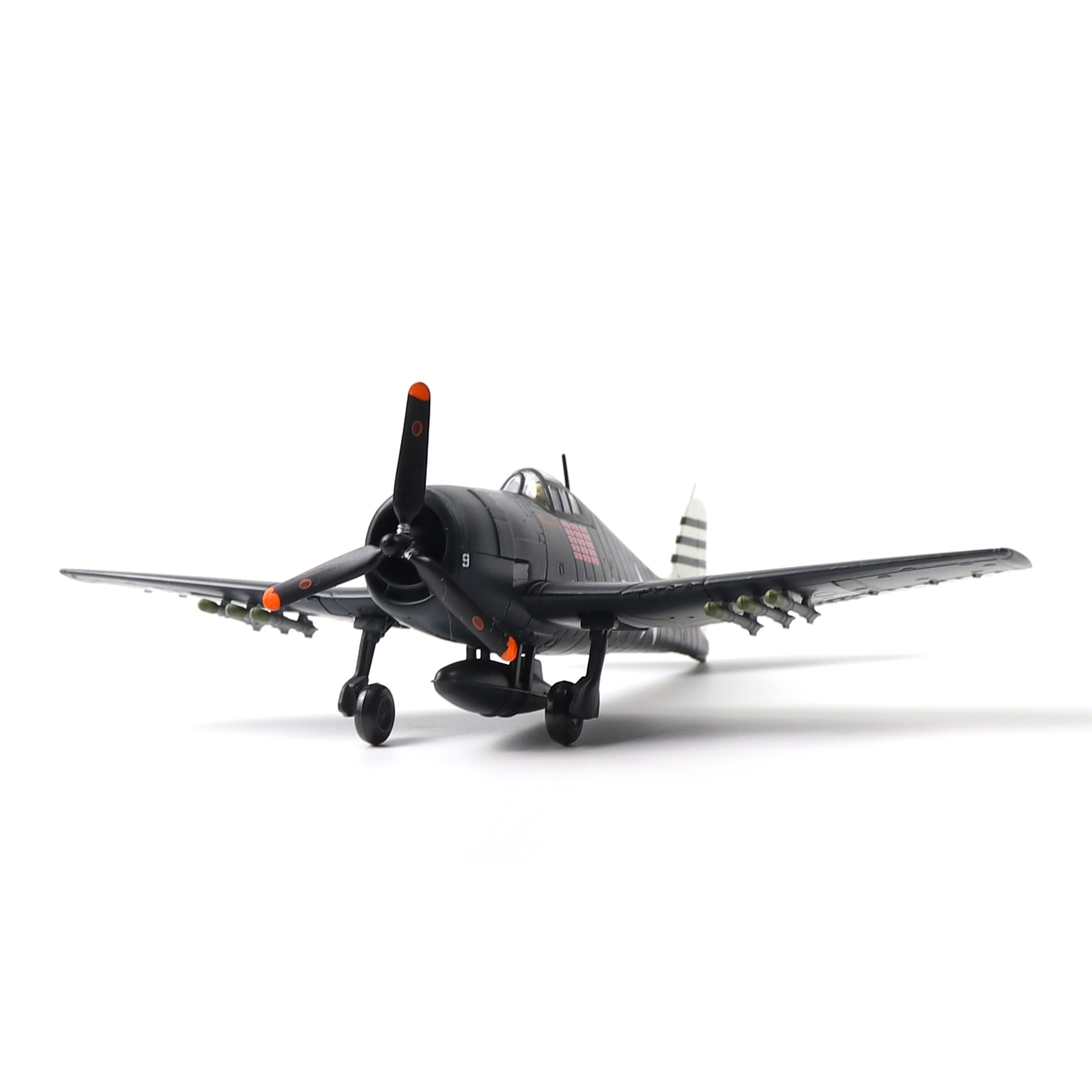 NUOTIE F6F Hellcat 1/72 Metallflugzeug-Modellbausatz mit Ständer WW? Kampfflugzeug aus Druckgusslegierung, Vintage-Kampfflugzeug, vorgefertigtes Militärflugzeug | WWⅡ Diecast Alloy Vintage Combat Plane Military Aircraft Collection für Ausstellung oder Ges