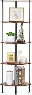 5 Tier Corner Shelves, 49.6”Corner Shelf Stand, Corner Bookshelf Plant Stand, Corner Storage for Living Room, Kitchen, Hom...