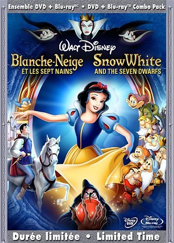 Snow White and the Seven Dwarfs (DVD/Two-Disc Blu-ray + BD Live, Bilingual DVD Packaging) [Blu-ray] [Blu-ray]