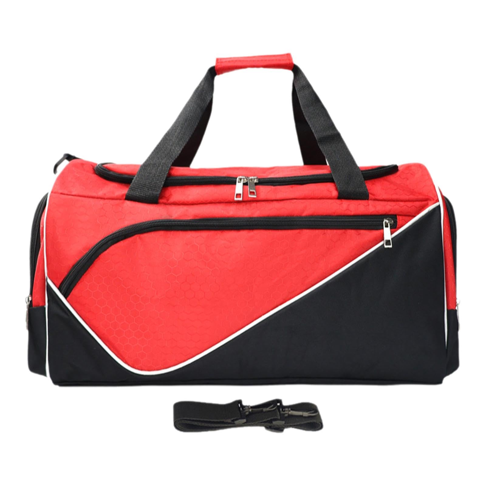 Travel Duffle Bag Pouch Men Women Portable Gym Bag for Weekend Travel Sports Red-image-49