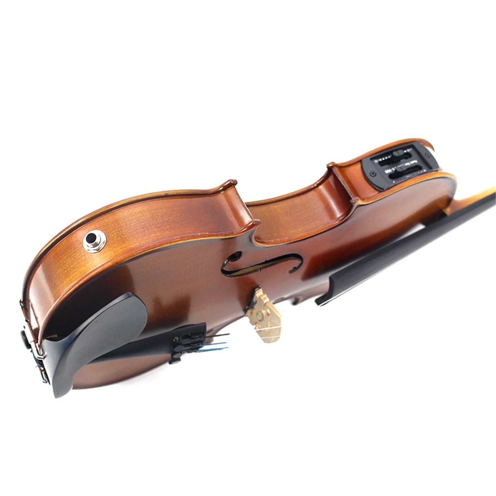Set Para Principiante Violín El Instrumento De Violín Electrónico De Sonido Original 4/4 Almohadilla De Fibra De Carbono Con Un Violín Recolector