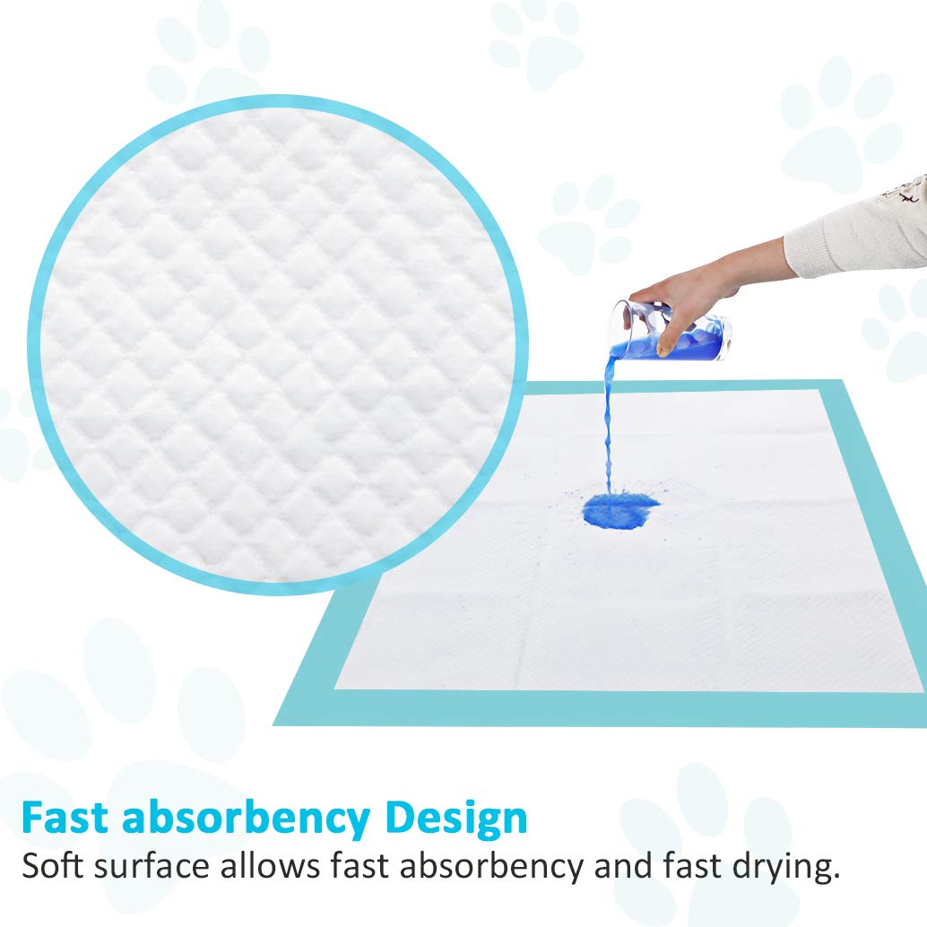 JNONI Dog and Puppy Training Pads, Disposable Dog Pee Pads, Ultra Absorbent Leak-Proof Pet Underpads,Dry Quickly Pee Pad for Dogs Cats Rabbits|Other House Training Pets -Pack of 25 PC 2