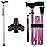 LIXIANG Walking Cane for Women for Stability Balance Folding Foldable Canes for Men Heavy Duty Collapsible Fashionable Decorative Cane Pure Pink