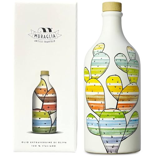 Antico Frantoio Muraglia - Aceite de oliva virgen extra con sabor a fruta intensa de Apulia | AOVE rico en polifenoles de alta calidad | Primera
