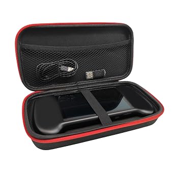 Goshyda Handheld Game Console Travel Bag for RG556 RG557, 1680D Nylon Hard Carry Case with Soft Lining, Portable Storage Case with Mesh Pocket