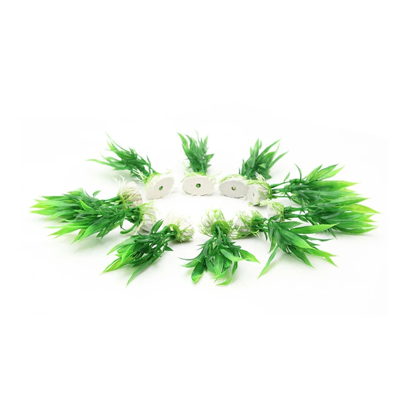 Plantas Artificiales para acuarios, Plantas Artificiales for Acuario Verde 11x2x3cm 10uds