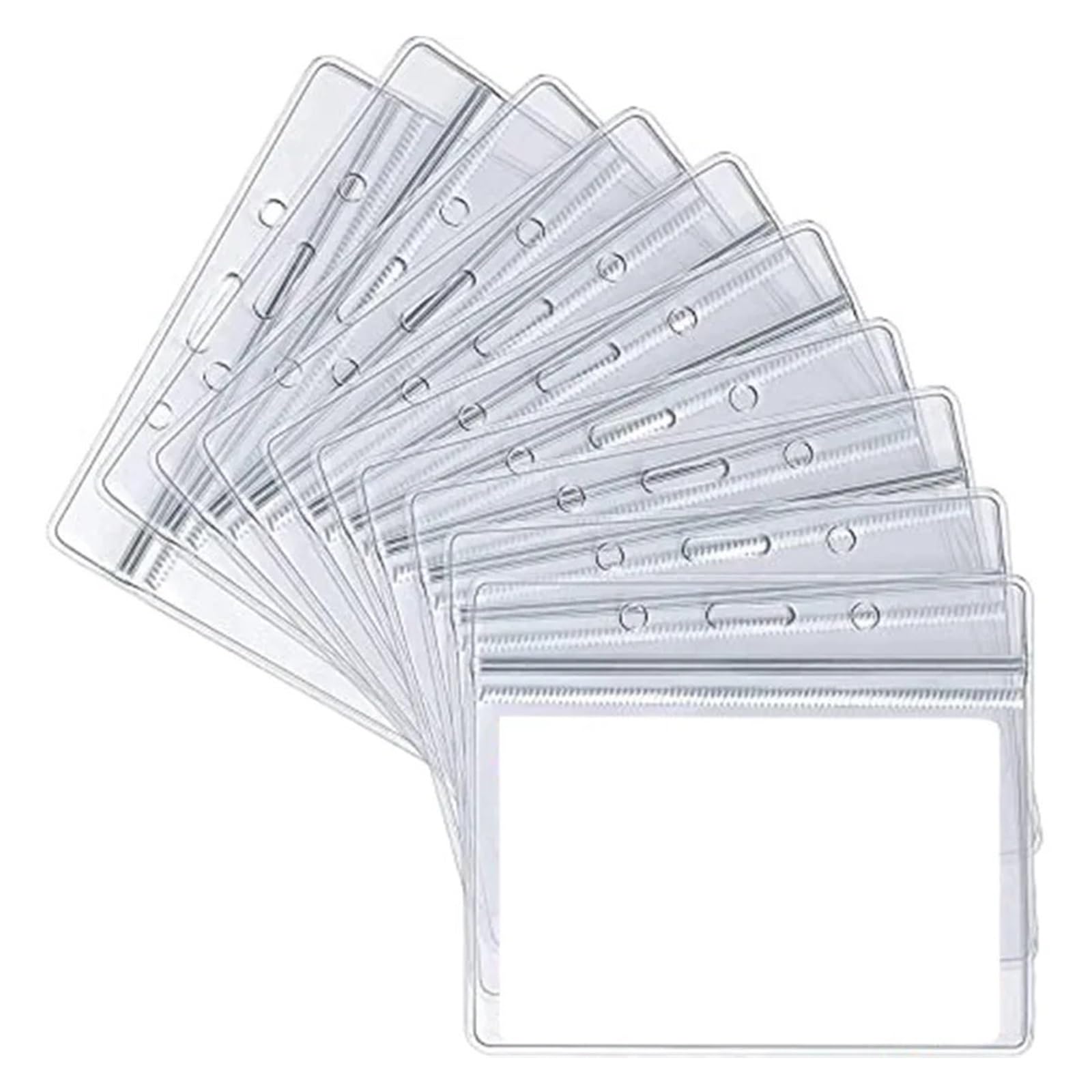 Lot de 15 cordons verticaux pour tour de cou avec porte-cartes en plastique transparent