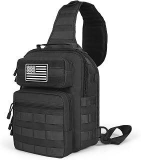 Concealed Carry Sling Bag for Men – Tactical Crossbody CCW Bag with Quick-Access Holster Compartment, Water-Resistant EDC Shoulder Bag for Travel, Hiking & Everyday Carry