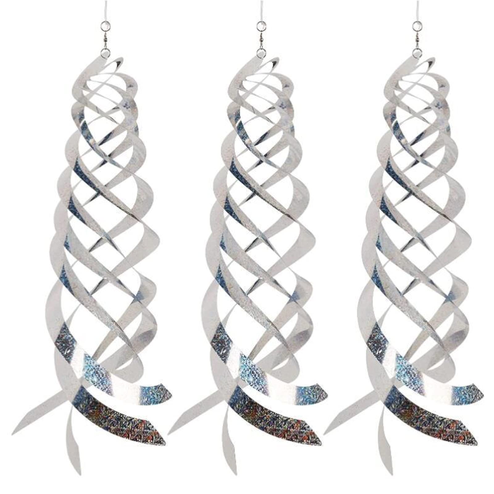 Buy 3 Pieces Bird Repellent Spiral Reflectors, Reflective Bird Deterrent Rods, Sparkly Bird er