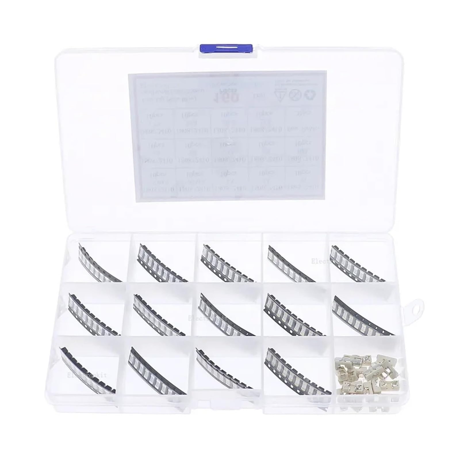 Fusibile di rete domestico in ceramica, 160 pezzi 15 valori 250 V 1808/2410/6125 Kit assortimento di fusibili lenti in ceramica SMD 250 mA 500 mA 1 A 2 A 4 A 5 A 6,3 A 8 A 10 A 12 A 15 A 20 A 25 A